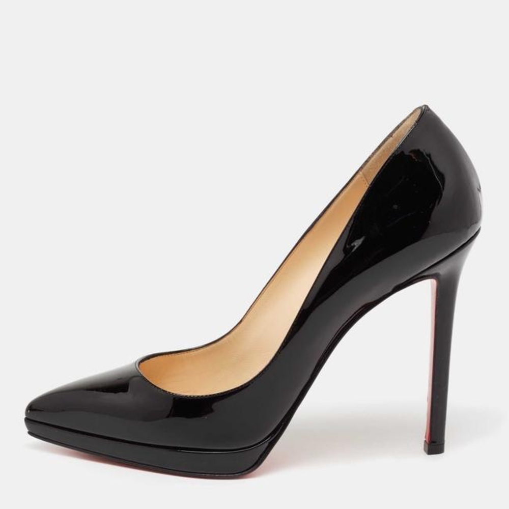 Black Patent Leather Pigalle Plato Platform 
size 39.5